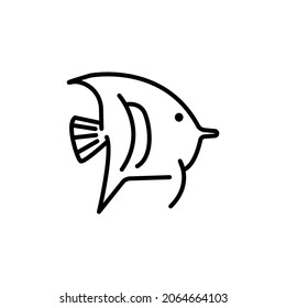 angelfish. angelfish icon. illustration vector graphic of angelfish.