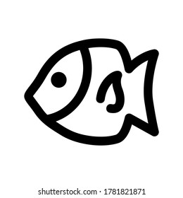 angelfish icon or logo isolated sign symbol vector illustration - high quality black style vector icons
