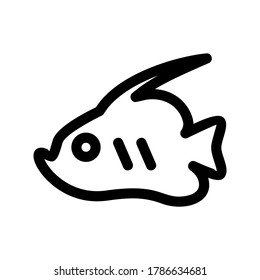 angelfish icon or logo isolated sign symbol vector illustration - high quality black style vector icons
