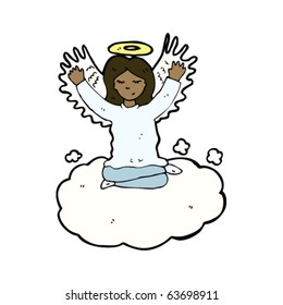 angelic girl cartoon