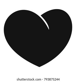 Angelic heart icon. Simple illustration of angelic heart vector icon for web.