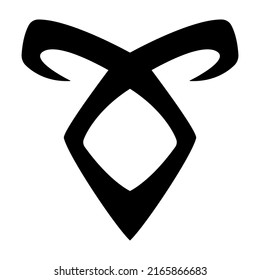 Angelic power. Runic symbol isolated on a white background