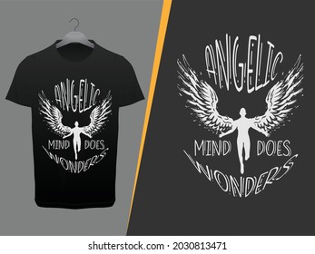 Angelic T Shirt Design Template