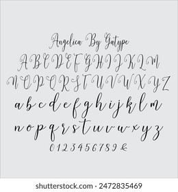 Angelica is a beautiful modern calligraphy typeface, I hope you will be interested in this font, if you want to use it for your work. 