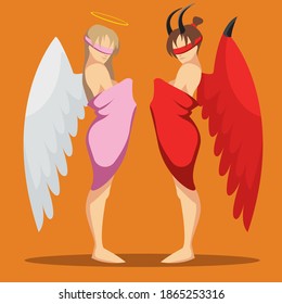 Mujeres portadoras de ángel y diablo 