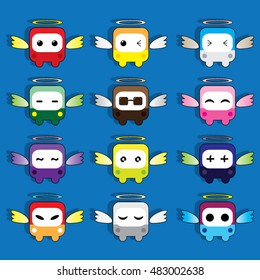 angels cute square