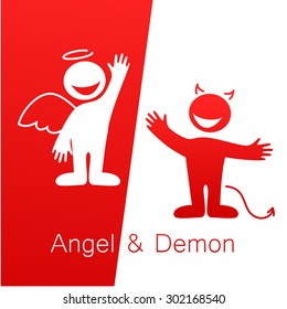 Angels And Demons - Symbols Of Good And Evil.