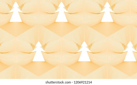 Angels silhouette. Vector seamless pattern for Merry Christmas card, wrapping, wallpaper, background, backdrop