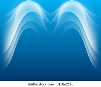 angels wings blue waves sky pastel abstract  curve background vector