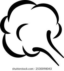 Icono de la emoción de la ira - Ilustración vectorial