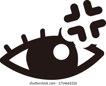 ilustración vectorial aislada de ojos de rabia