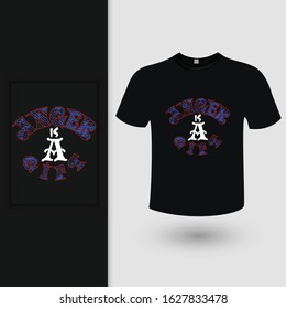 Anger Is A Gift Typography T-shirt Design Vector