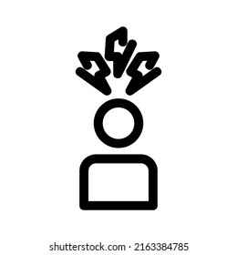 anger icon or logo isolated sign symbol vector illustration - high quality black style vector icons
