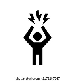 anger icon or logo isolated sign symbol vector illustration - high quality black style vector icons
