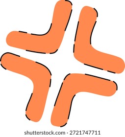 Elemento de forma de dibujos animados de símbolo de ira