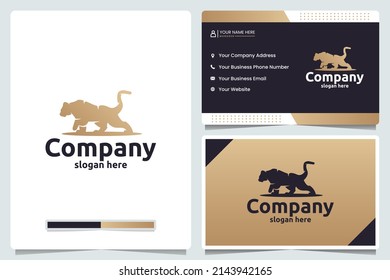 anger tiger ,power , logo design and business card