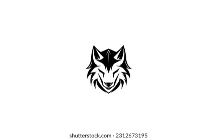 Anger wolf head vector design