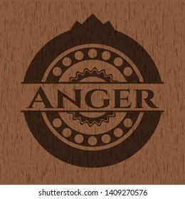 Anger wood signboards. Vector Illustration.