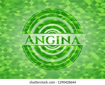 Angina green mosaic emblem