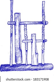 angklung, bamboo