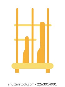 angklung icon. Indonesian traditional musical instruments. concept art of music, musical instrument, bamboo. flat vector style graphic design.