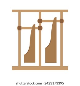 Diseño de la plantilla de ilustración del vector de icono de Angklung