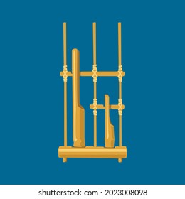 angklung instrument music from bamboo
