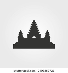 Angkor Wat Symbol - einfache Vektorgrafik