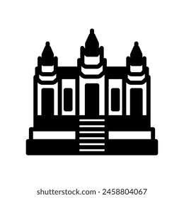 Angkor Wat  icon in vector. Logotype
