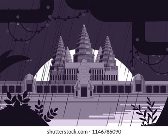 Angkor Wat temple - Rainy season