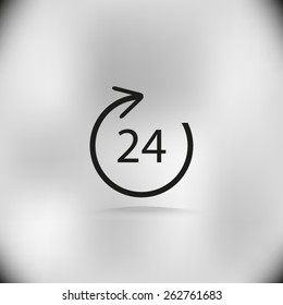 Angle 24 degree icon