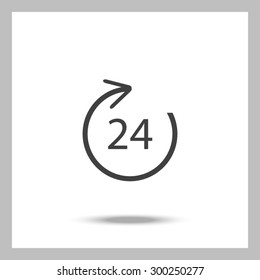Angle 24 degree icon
