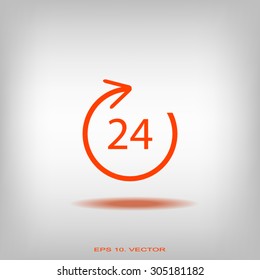Angle 24 degree icon