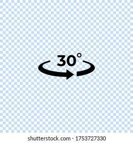 Winkel 30 Grad Symbol.30 Grad Rotationssymbol