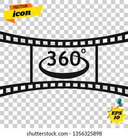 Angle 360 degree icon. Outline design. Vector Illustration