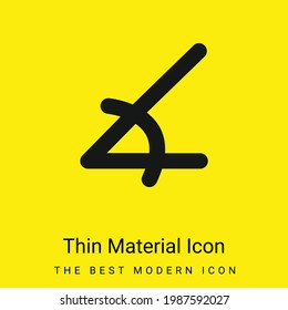 Angle Of Acute Shape minimal bright yellow material icon