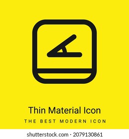 Angle Button minimal bright yellow material icon