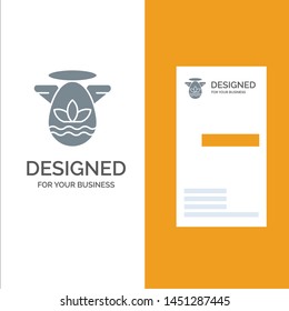 Angle, Celebration, Easter, Protractor Grey Logo Design and Business Card Template