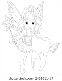 Angle coloring page for kids