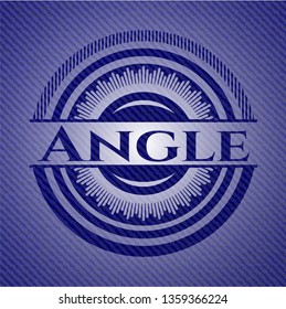 Angle emblem with jean texture