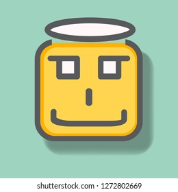 Angle Face  Icon. Face Icon Vector