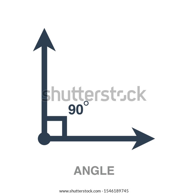Angle Flat Icon On White Transparent Stock Vector (Royalty Free ...