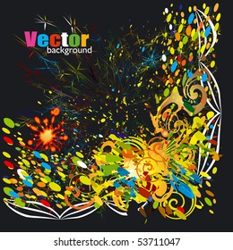 Angle frame vector background abstract
