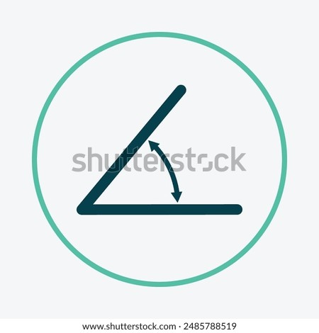 Angle friendly trendy icon attractive abstract vector illustration artwork design