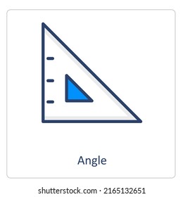 Angle And Geometry Icon Concept
