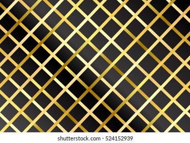 angle gold line pattern on black background
