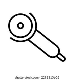 angle grinder carpentry outline icon vector illustration