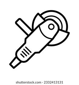 Angle grinder free construction and tool icons vector design illustration