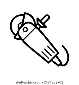 Angle grinder free construction and tools icon vector design illustration