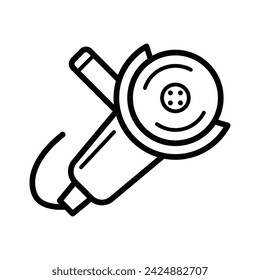Angle grinder free construction and tools icon vector design illustration